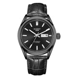 Unique Design Men Watch Automatic Mechanical Power Reserve Luxury Leather Stainless Steel Waterproof Fashion Business Watches