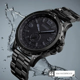SKMEI Fashion Men Watches Top Brand Luxury Quartz Watch Casual Classic Black Full Steel Wristwatch for Male Relogio Masculino