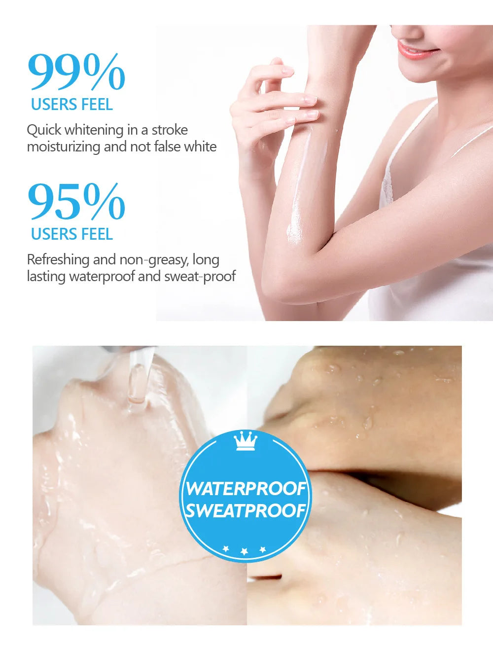 VIBRANT GLAMOUR Whitening Cream Moisturizing Nicotinamide Skin Brightening Lotion Quickly Whitens Face And Body Skin 80G