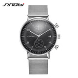 SINOBI Modern Business Man Watch Functionality Popular Quartz Men Watch the Allure of Digital Watches for Men