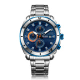 MEGIR 2075 Luxury Brand Stainless Steel Business Wristwatch Chronograph Quartz Men Watch Male Clock Hour Time Relogio Masculino