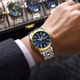 POEDAGAR 962 New Luxury Sport Wrist Watch for Man Waterproof Luminous Date Men Watch Quartz Stainless Steel Men's Watches Male