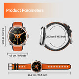 Weofly VIVE Premium Quality Rugged Smartwatch 1.43 Inch Health Fitness Tracker Men Watch Call Reminder Sport Use