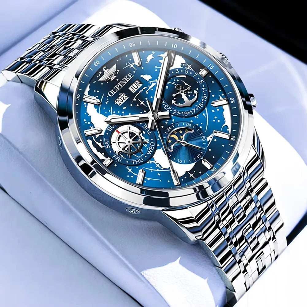 OUPINKE 3256 Nebula Surge Watch - Automatic Mechanical Waterproof