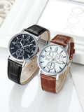 Men Watches Business Wrist Watch Luxury Leather Strap Analog Watches Quartz Wristwatches Clock Men Women Relogio Masculino