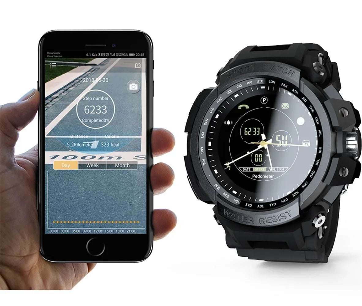 MK28 intelligent sports watch men's mountaineering Bluetooth watch outdoor step counting Bluetooth 4.0. - Wear444