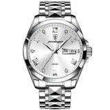 New POEDAGAR 985 Top Brand Luxury Green Dial Men Watch Waterproof Luminous Date Clock Mechanical Watch for Men Quartz Wristwatch