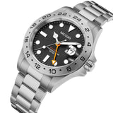 Men Watch Private Label Gold Quart Luxury Man Wrist Watch Quartz Movement Sapphire Glass Reloj Megir Stainless Steel Watch Men 8