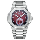 Paulareis Automatic Self Wind Mechanical Luminous Stainless Steel Blue Grey Coffe Black White Dial Dress Luxury Men Watch