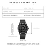 DOM 1726 New Design Magnetic Ball Concept Men Watch Fashion Cool Trend Minimalist Waterproof Stainless Steel Quartz Watches Mens