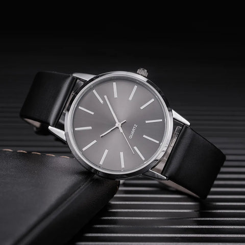 2025 Men Watches Top Brand Luxury Brown Leather Band Quartz Wristwatch Men's Casual Simple Watch Wrist Male Clock Reloj Hombre