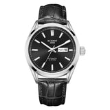 Unique Design Men Watch Automatic Mechanical Power Reserve Luxury Leather Stainless Steel Waterproof Fashion Business Watches