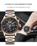 High Quality J120 Rose Gold and Silver Band the Earth Dial Automatic Mechanical Movement Men Watch