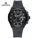 NAVIFORCE 8051 New Arrive High Quality Luxury Classics Men Watch Silicone Strap Waterproof Male Quartz Wrist Watch Sport Clock