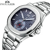 Paulareis Automatic Self Wind Mechanical Luminous Stainless Steel Blue Grey Coffe Black White Dial Dress Luxury Men Watch