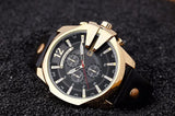 Mens Watches Top Brand Luxury Gold Leather Quartz Watch Men Curren Casual Male Wrist Watch Military Relogio Masculino Dropship