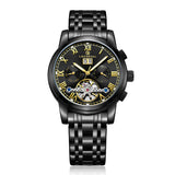 Luxury Designer 6006A Stainless Steel Wrist Men Watch Tourbillon Movement Automatic Mechanical Date Watch