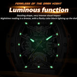 GELATU 6012 Classics High Quality Men Watch Waterproof Silicone Strap Luxury Waterproof Automatic Mechanical Wristwatch Clock