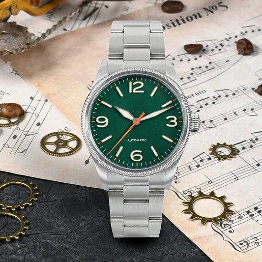 New 38.5mm Men Watch Design Bezel YN55 NH35 Automatic Mechanical Sapphire 10Bar Classic Watches - Wear444