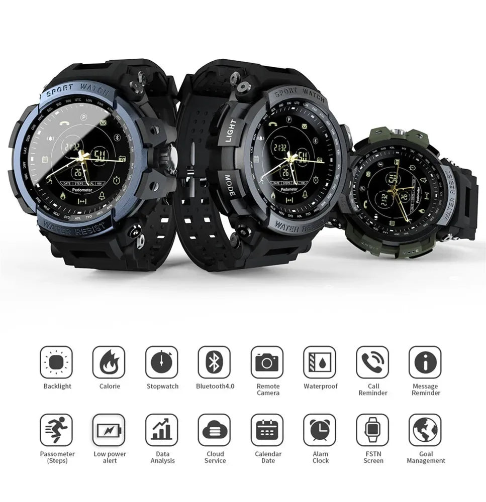 MK28 intelligent sports watch men's mountaineering Bluetooth watch outdoor step counting Bluetooth 4.0. - Wear444