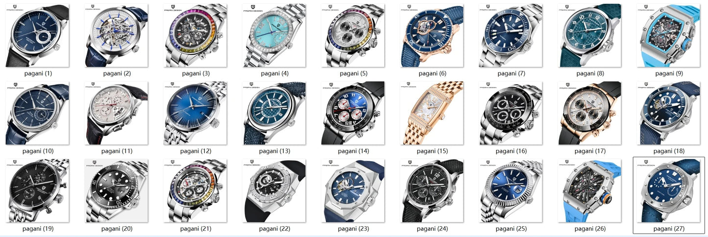 PAGANI DESIGN 1767 Fashion 2023 New Business Watches 200M Diver Automatic Mechanical Watch  Stainless Steel Sapphire Men Watch