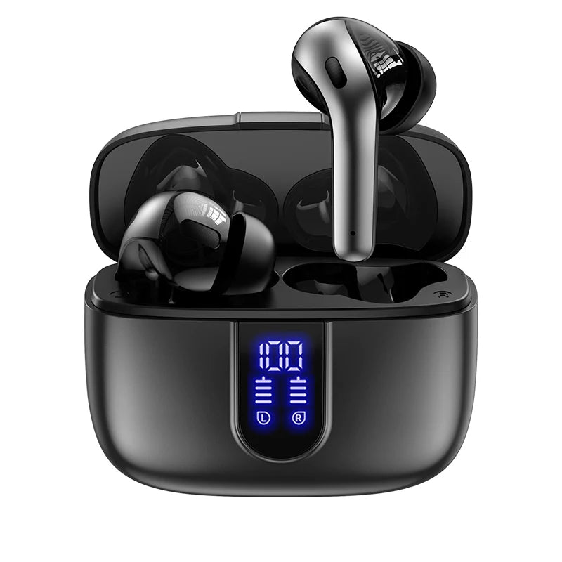 X08 JL Wireless Earphones with In-Ear Form Factor Digital Display Battery Indicator IPX4 Waterproof for 5.4 Touch Control