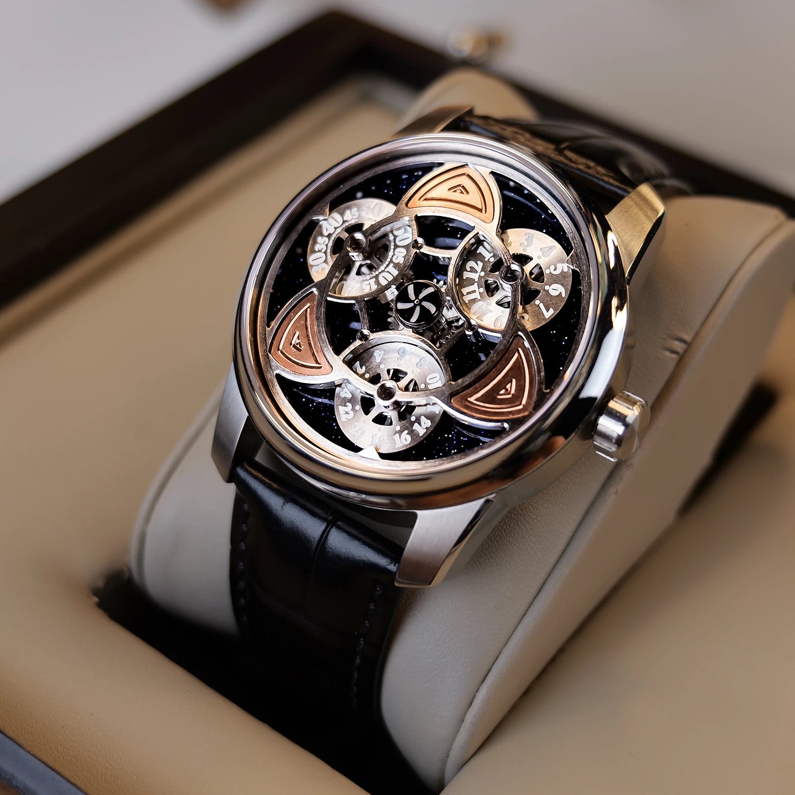 OBLVLO Original Clover Automatic Mechanical Men Watch Super Luminous Sapphire Glass Waterproof 50M Men Watches