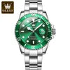 Popular OLEVS 6650 Luxury Brand WaterProof Analog Auto Date StainlessSteel China Factory Custom Logo Mechanical Men SmartWatch