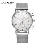 SINOBI Modern Business Man Watch Functionality Popular Quartz Men Watch the Allure of Digital Watches for Men