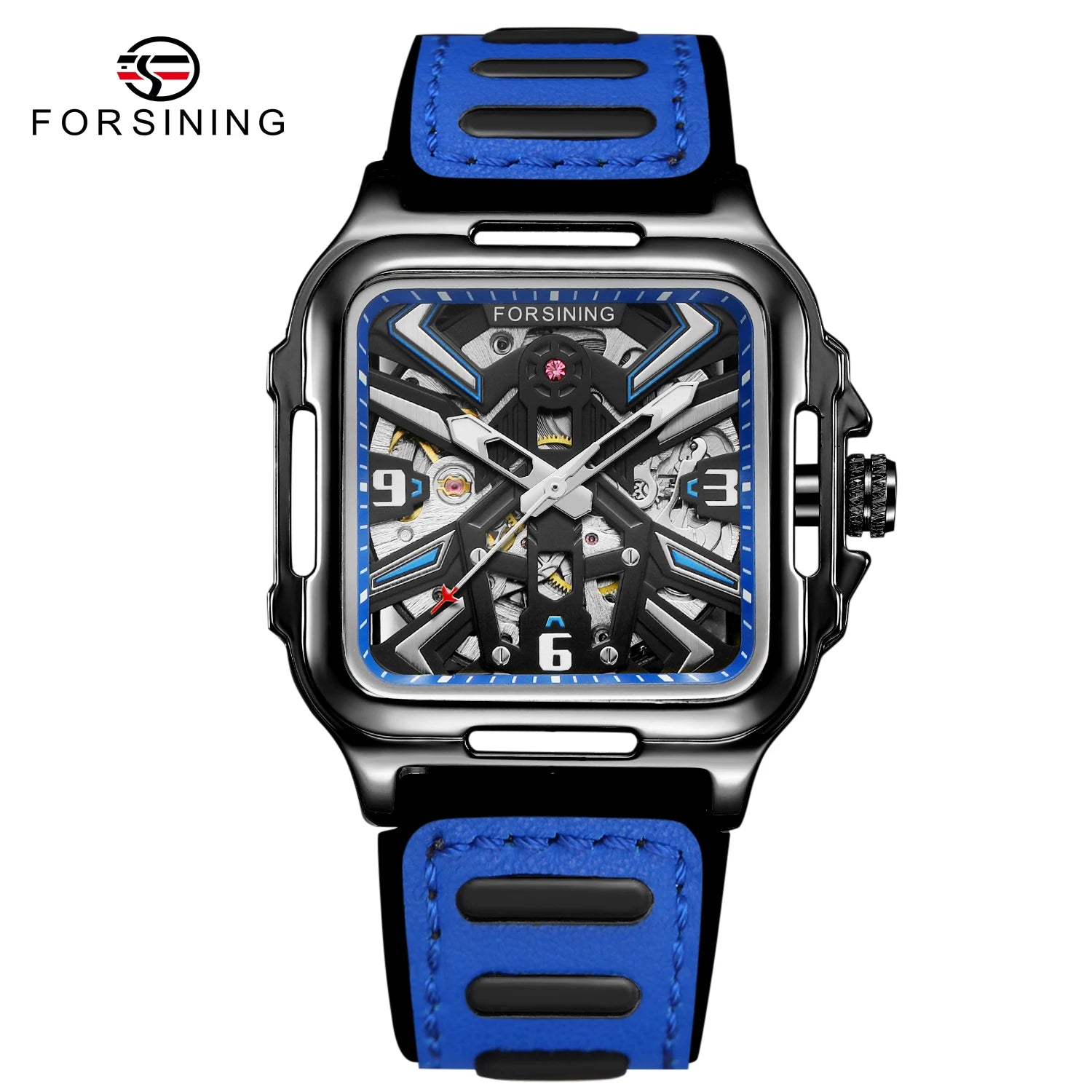 Forsining New Relogio Masculino Hollow Out Skeleton Automatic Men Watch  for Men's Luminous Watch