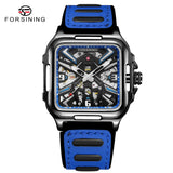Forsining New Relogio Masculino Hollow Out Skeleton Automatic Men Watch  for Men's Luminous Watch