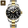 Popular OLEVS 6650 Luxury Brand WaterProof Analog Auto Date StainlessSteel China Factory Custom Logo Mechanical Men SmartWatch