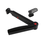 Electric Back Hair Shaver Trimmer Machine Long Handle USB Folding Double Sided Back Body Hair Leg Removal Tool