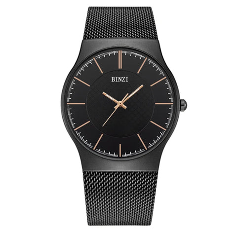 Top Brand Luxury Quartz Watch for Men Fashion Mens Watches Erkek Kol Saati Casual Slim Mesh Steel Waterproof Sports Watch