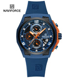 NAVIFORCE 8051 New Arrive High Quality Luxury Classics Men Watch Silicone Strap Waterproof Male Quartz Wrist Watch Sport Clock