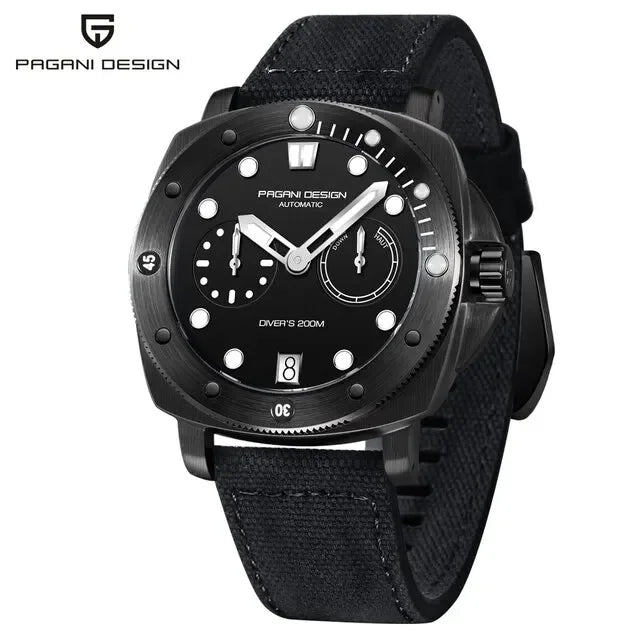 PAGANI DESIGN 1767 Fashion 2023 New Business Watches 200M Diver Automatic Mechanical Watch  Stainless Steel Sapphire Men Watch