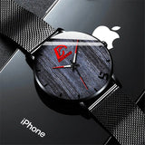 reloj hombre Mens Fashion Ultra Thin Minimalist Watches Men Business Stainless Steel Mesh Belt Quartz Watch relogio masculino