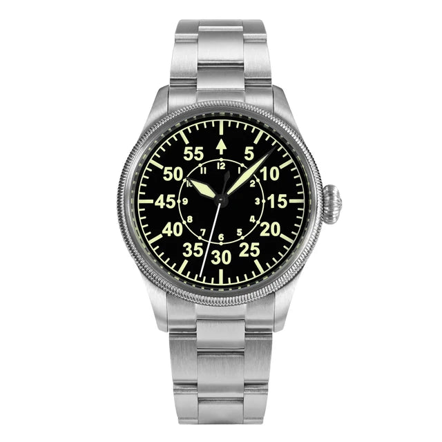 Men Watch 37mm Fashion Simple Style Automatic Mechanical Watches 100m Waterproof BGW-9
