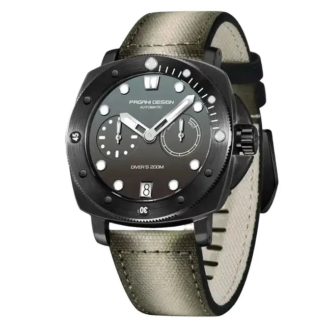 PAGANI DESIGN 1767 Fashion 2023 New Business Watches 200M Diver Automatic Mechanical Watch  Stainless Steel Sapphire Men Watch