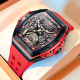GELATU 6012 Classics High Quality Men Watch Waterproof Silicone Strap Luxury Waterproof Automatic Mechanical Wristwatch Clock
