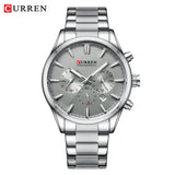 CURREN 8446 New Arrival 44mm Dial Gold Men Watch Stainless Steel Waterproof Multifunction Quartz Watches Mens Date Wristwatches