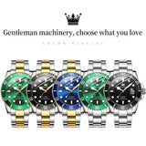 Popular OLEVS 6650 Luxury Brand WaterProof Analog Auto Date StainlessSteel China Factory Custom Logo Mechanical Men SmartWatch