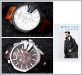 Mens Watches Top Brand Luxury Gold Leather Quartz Watch Men Curren Casual Male Wrist Watch Military Relogio Masculino Dropship