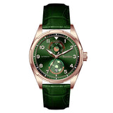 Bestdon BD77144G Rose Gold Men Watch Stainless Steel Case Mechanical Watch Full Calendar Visible Japan Movement Automatic Watch