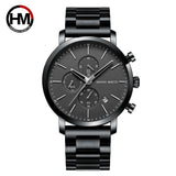 Hannah 109 Men Watch Business Style Stainless Steel Fashion Waterproof Sports Quartz Wristwatch Relogio Masculino for Boy