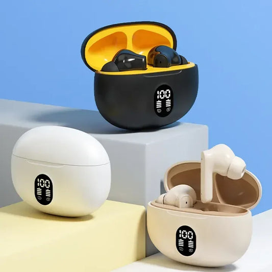 895B S510 IPX-6 Digital Display for 5.3 Low Latency Wireless Sports Earphones Waterproof TWS Earbuds JL Chipset Type-C