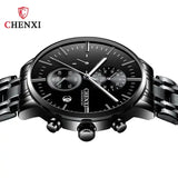 CHENXI 971 New Fashion Men Watch Top Luxury Sport Waterproof Quartz Wristwatch Chronograph Date Male Clock