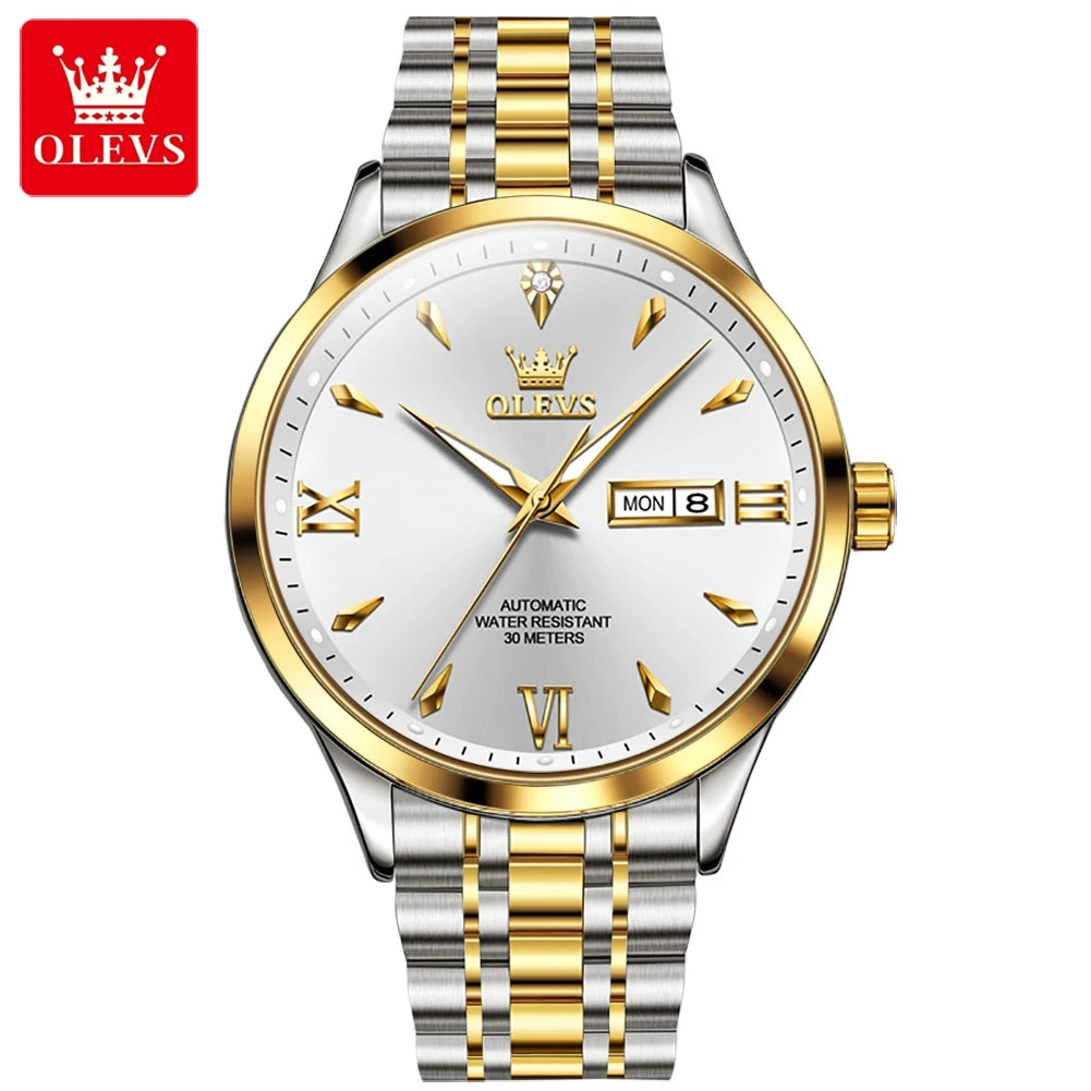 OLEVS 9956 Large Dial Sport Watch - Fashion Statement Piece