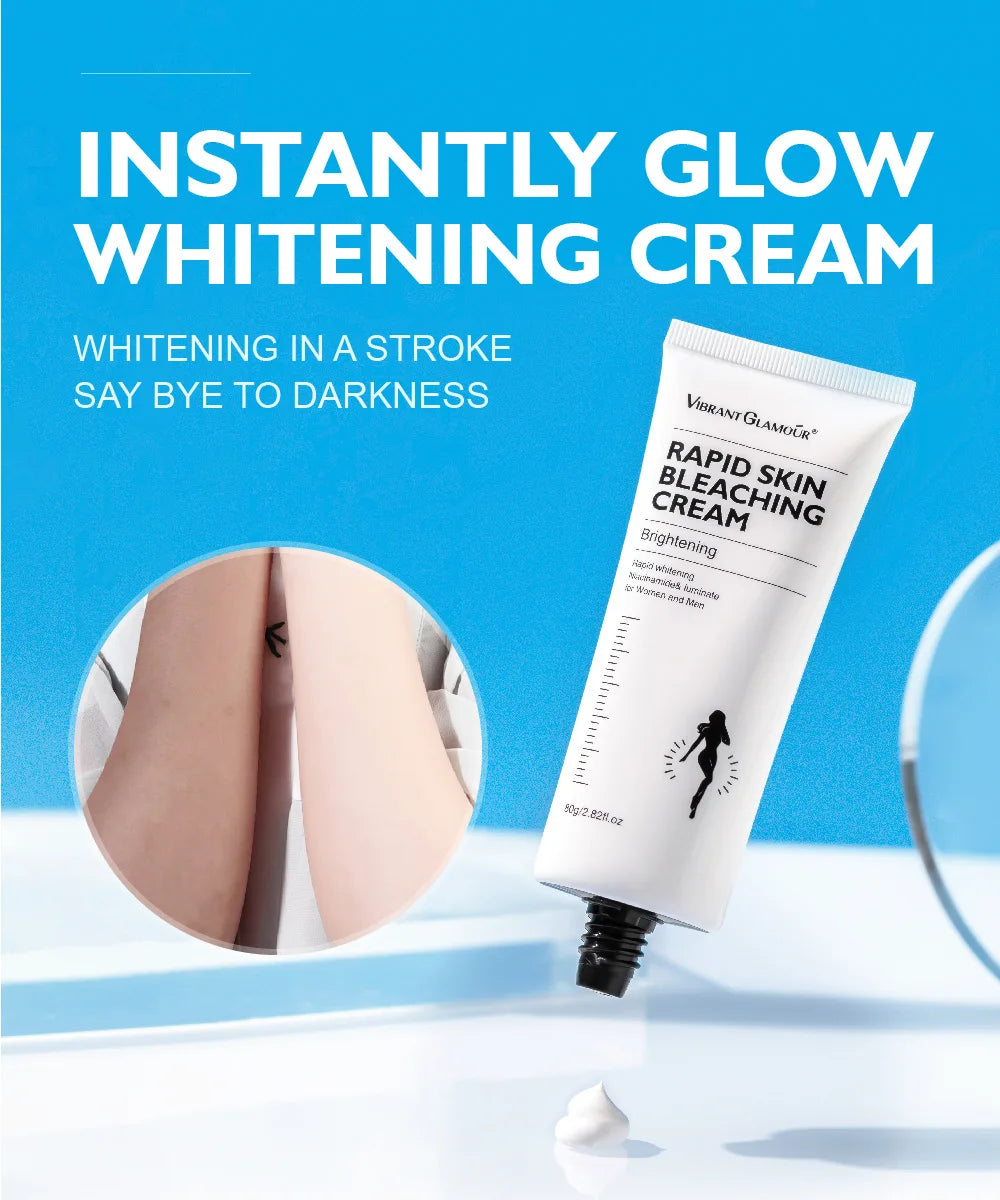 VIBRANT GLAMOUR Whitening Cream Moisturizing Nicotinamide Skin Brightening Lotion Quickly Whitens Face And Body Skin 80G