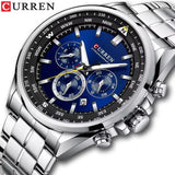 CURREN 8399 Men Watch Top Brand Luxury Fashion Casual Watch Relogio Masculino Reloj Stainless Steel Waterproof Quartz Wristwatch
